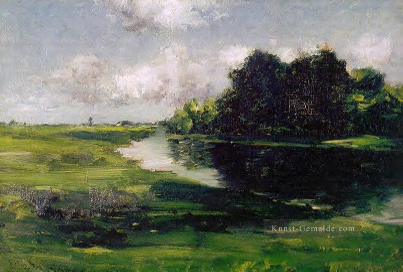Long Island Landschaft nach einer Dusche Regen Impressionismus William Merritt Chase Fluss Ölgemälde